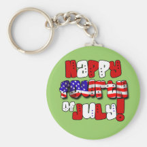 Happy Fourth of July Key Chain