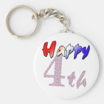 Happy fourth of July Key Chains