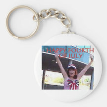 HAPPY FOURTH OF JULY KEYCHAINS