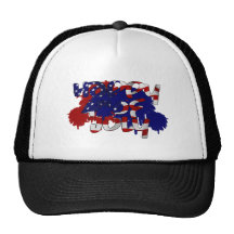 Happy Fourth of July Mesh Hats