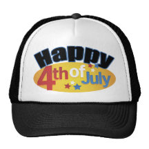 Happy Fourth Of July Trucker Hats