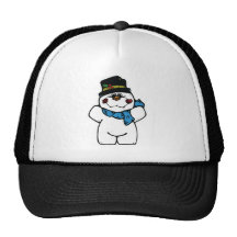 happy frost snowman trucker hats