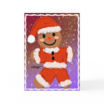 Happy Gingerbread Santa Card