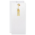 Happy Giraffe. Cartoon vector illustration. Custom rack cards