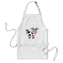 Happy Girl Cow Apron