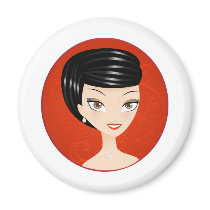 Happy Girl magnets