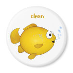 Happy Goldfish, "clean" dishwasher magnet