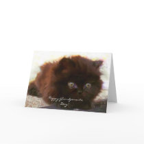 Happy Grandparents Day Black persian greeting card