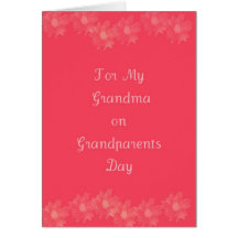 Happy Grandparents Day Grandma Cards