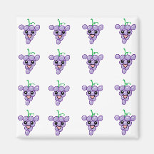 Happy Grapes Fridge Magnets