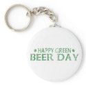 Happy Green Beer Day keychains