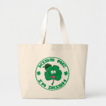 Happy-Green-Clover KISS ME I'M IRISH cartoon Bags