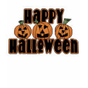 Happy Halloween 3 Pumpkins Tees t-shirts
