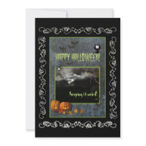 Happy Halloween-Austin,TX-Pumpkins,Bats,Moon