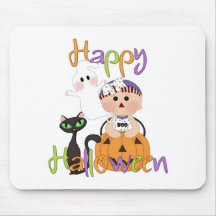 Happy Halloween Baby Friends Mouse Pad