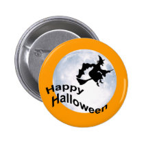 Happy Halloween Badge buttons