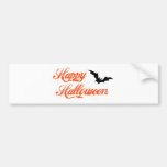 Happy Halloween - Bat Design Bumper Sticker