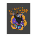 Happy Halloween Birthday! postcards