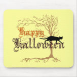 Happy Halloween Black Cat mousepads