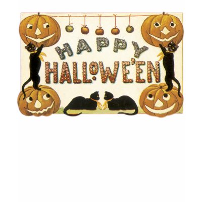 Happy Halloween Black Long sleeved T-shirt