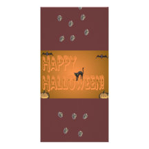 Happy Halloween Bookmark Photo Card Template