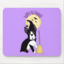 Happy Halloween Boston Terrier Witch Mousepads