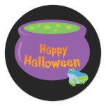 Happy Halloween Cauldron stickers