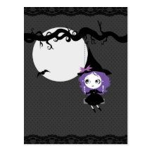 Happy Halloween Cute Card Postcards
