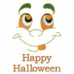 Happy Halloween cute ghost face embroidery t-shirt embroidered shirts