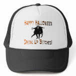 Happy Halloween Drink Up Bitches Dracula Orange an hats