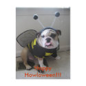 Happy Halloween, English Bulldog postcards