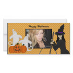 Happy Halloween Ghost and Witch Photo Cards photo cards