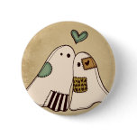 happy halloween ghosts buttons