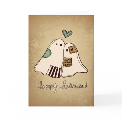 happy halloween ghosts Card