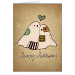 happy halloween ghosts card