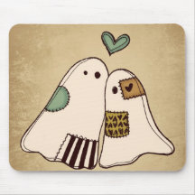happy halloween ghosts mousepads