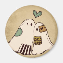happy halloween ghosts refrigerator magnets