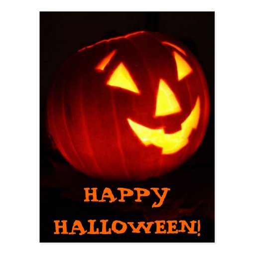 Happy Halloween! Jack O' Lantern Post Card