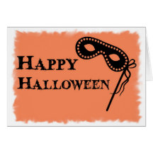 Happy Halloween - Masked Ball Design Card