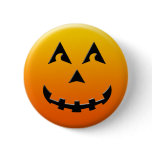 Happy Halloween pumpkin face buttons