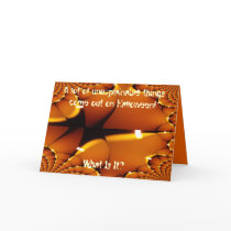 Happy Halloween Pumpkin Fractal-Unique halloween Card