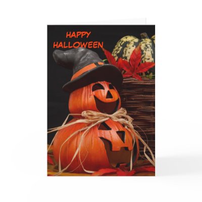 happy halloween pumpkin Greeting Card