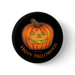 Happy Halloween Pumpkin round button