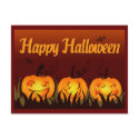 Happy Halloween - Pumpkins postcards