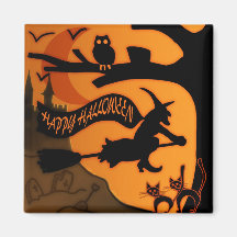 Happy Halloween Refrigerator Magnet