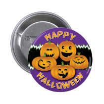 Happy Halloween Round Button buttons