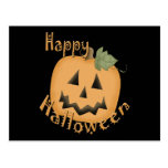 Happy Halloween Smiling Jack O'Lantern Post Cards