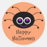 Happy Halloween Toon Spider Sticker 2