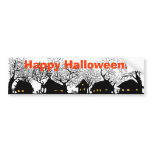 Happy Halloween! village bumper stickers