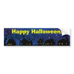 Happy Halloween! village_night bumper stickers